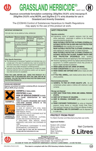 GRASSLAND HERBICIDE - United Phosphorus Limited