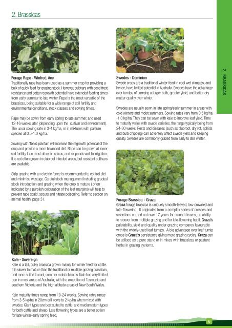 Brassica Reference Manual - Agricom