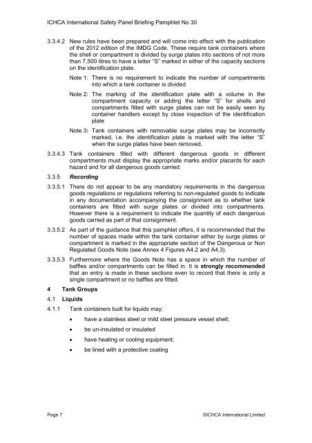 Safe Handling of Tank Containers - ITCO