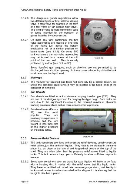 Safe Handling of Tank Containers - ITCO