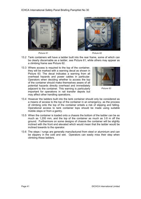 Safe Handling of Tank Containers - ITCO