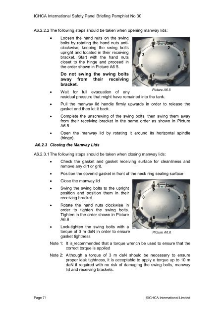 Safe Handling of Tank Containers - ITCO