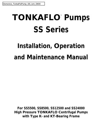 TONKAFLO Pumps SS Series
