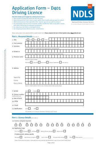 Driving Licence Medical Report Form Ndls