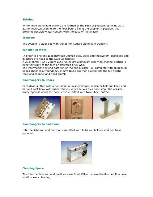 Lafarge Gypsum Toilet Partitions - AutoSpec