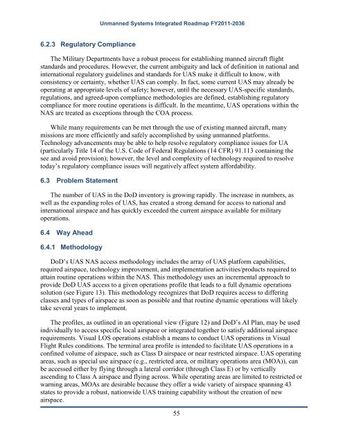 Unmanned Systems Integrated Roadmap FY2011-2036 - Defense ...