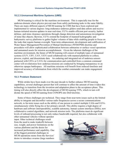 Unmanned Systems Integrated Roadmap FY2011-2036 - Defense ...