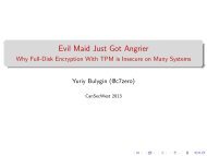Evil Maid Just Got Angrier - Why Full-Disk Encryption ... - CanSecWest