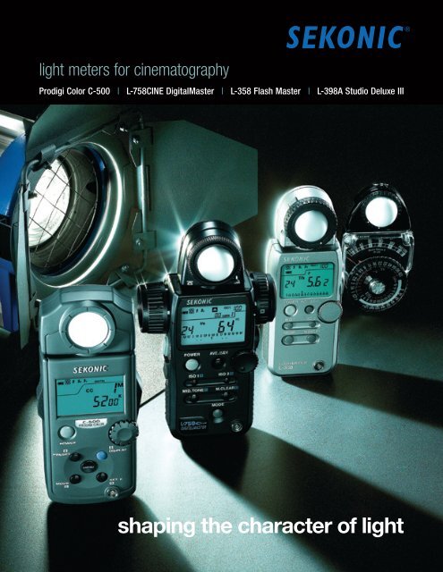 light meters for cinematography - Sekonic