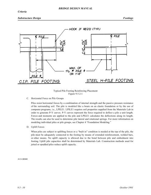 Criteria BRIDGE DESIGN MA