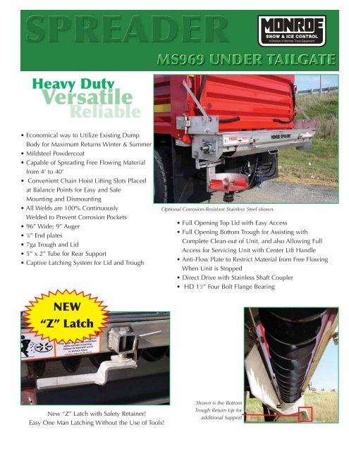 Monroe Truck Equipment >> Ms969 Undertailgate Spreader Monroe Truck Equipment Monroe Truck Equipment >> Ms969 Undertailgate Spreader Monroe Truck Equipment