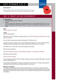 Key Stages 1-2 Assemblies - Remembrance - The Royal British ...