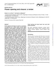 Flower opening and closure: a review - Journal of Experimental ...