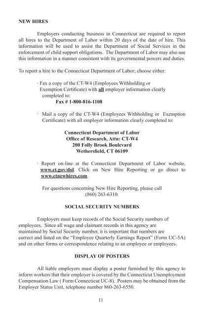 Employer's Guide to Unemployment Compensation - Connecticut ...