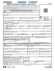 Adult General Passport Application