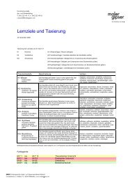 Lernziele und Taxierung - smgv