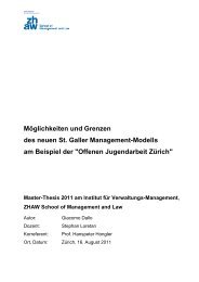 Möglichkeiten und Grenzen des neuen St. Galler Management - OJA