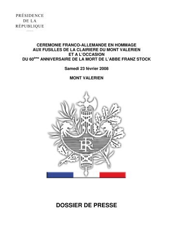 DOSSIER DE PRESSE - Portail de la coopération franco-allemande