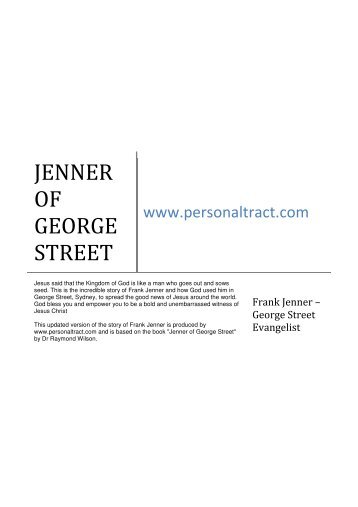 JENNER OF GEORGE STREET