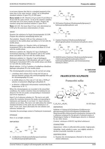 FRAMYCETIN SULPHATE Framycetini sulfas