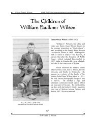 Children of William Faulkner Wilson