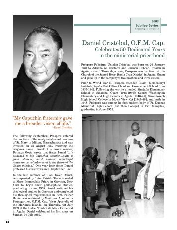 Daniel Cristóbal, O.F.M. Cap. - Capuchin Franciscans