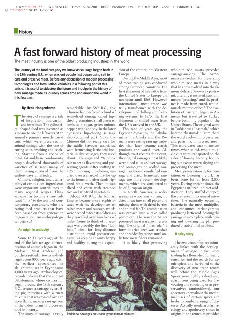 History meat processing - Henk Hoogenkamp