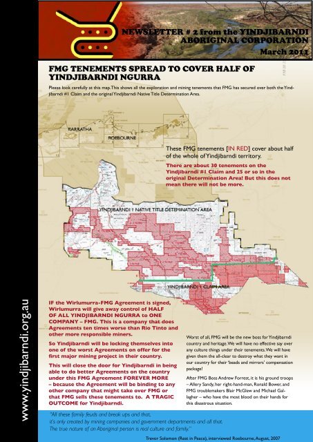 Download Yindjibarndi Newsletter 15 March 2011