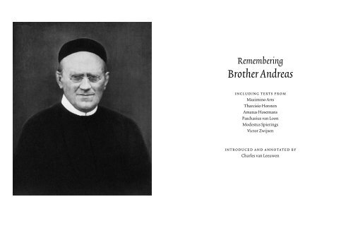 frater Andreas Engels:frater Andreas - Fraters - CMM Brothers