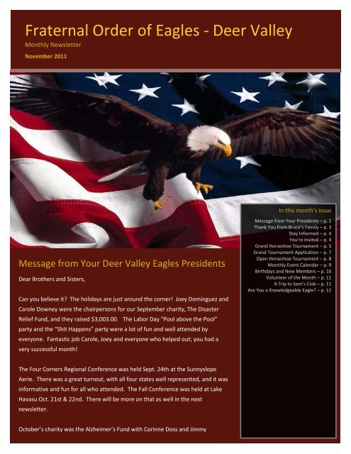 Fraternal Order of Eagles - Deer Valley