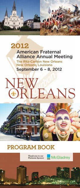 2012 Alliance Program Book - American Fraternal Alliance