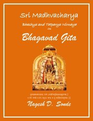Sri Madhvacharya Nagesh D. Sonde
