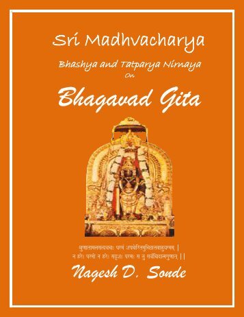 Sri Madhvacharya Nagesh D. Sonde