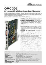 OMC 300 PC compatible VMEbus Single-Board Computer