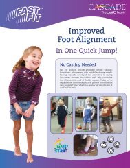 Improved Foot Alignment - Cascade Dafo, Inc.