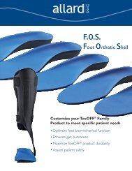 F.O.S. Foot Orthotic Shell - Allard USA