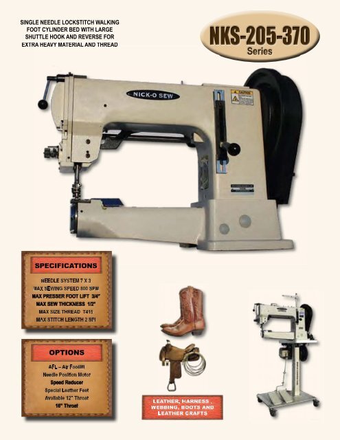 Nick - Leather Sewing Machine Catalog
