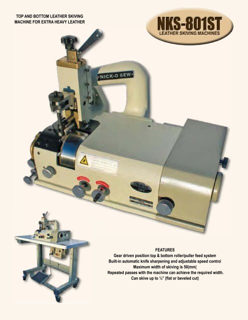 Nick - Leather Sewing Machine Catalog