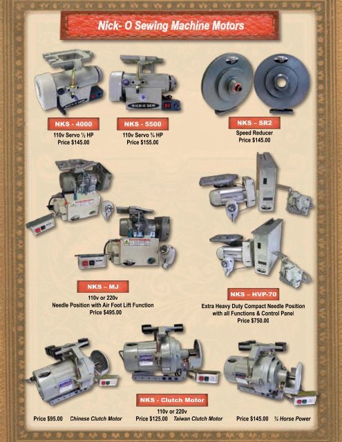 Nick - Leather Sewing Machine Catalog