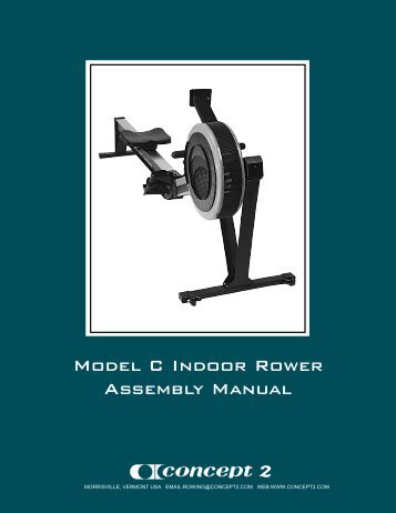 Model C Indoor Rower Assembly Manual - Concept2