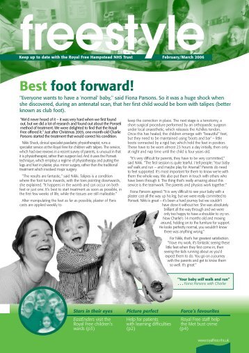 Best foot forward! - Royal Free Hampstead NHS Trust