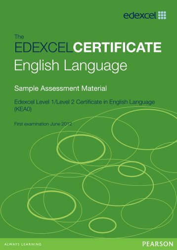 English Language Paper 2 - Edexcel