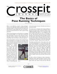 The Basics of Pose Running Techniques - CrossFit