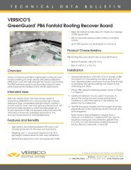 VERSICO'S GreenGuard® PB6 Fanfold Roofing Recover Board
