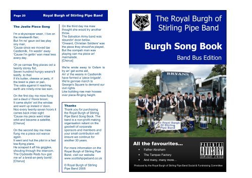 Burgh Song Book - Horntip