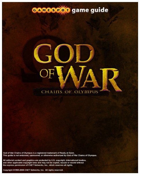 God of War: Chains of Olympus - psp - Walkthrough and Guide - Page