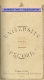 1876 - University Archives and Records Center - University of ...