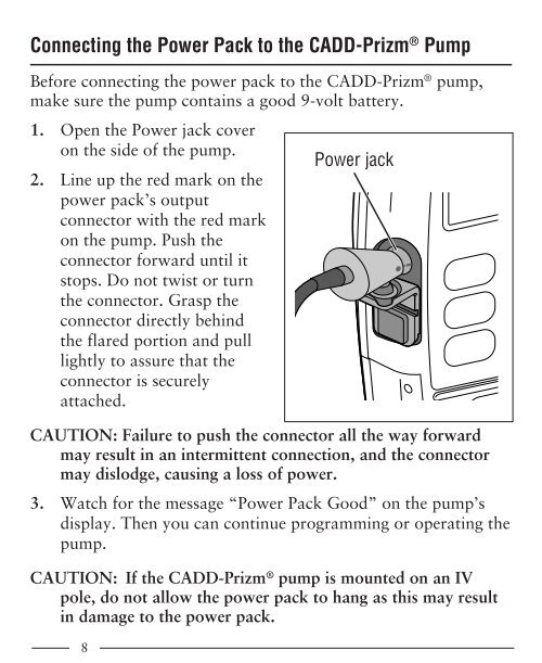 CADD External Power Source - Smiths Medical