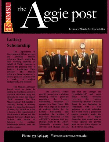 Newsletter - asnmsu - New Mexico State University