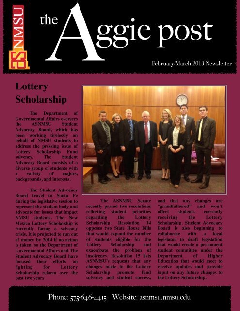 Newsletter - asnmsu - New Mexico State University